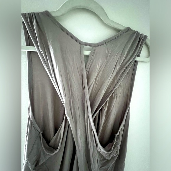 ARMANI EXCHANGE Light Purple Gray Sleeveless CrossBack Top XL - Picture 4 of 5